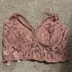 PINK BRAND NEW rose bralette!